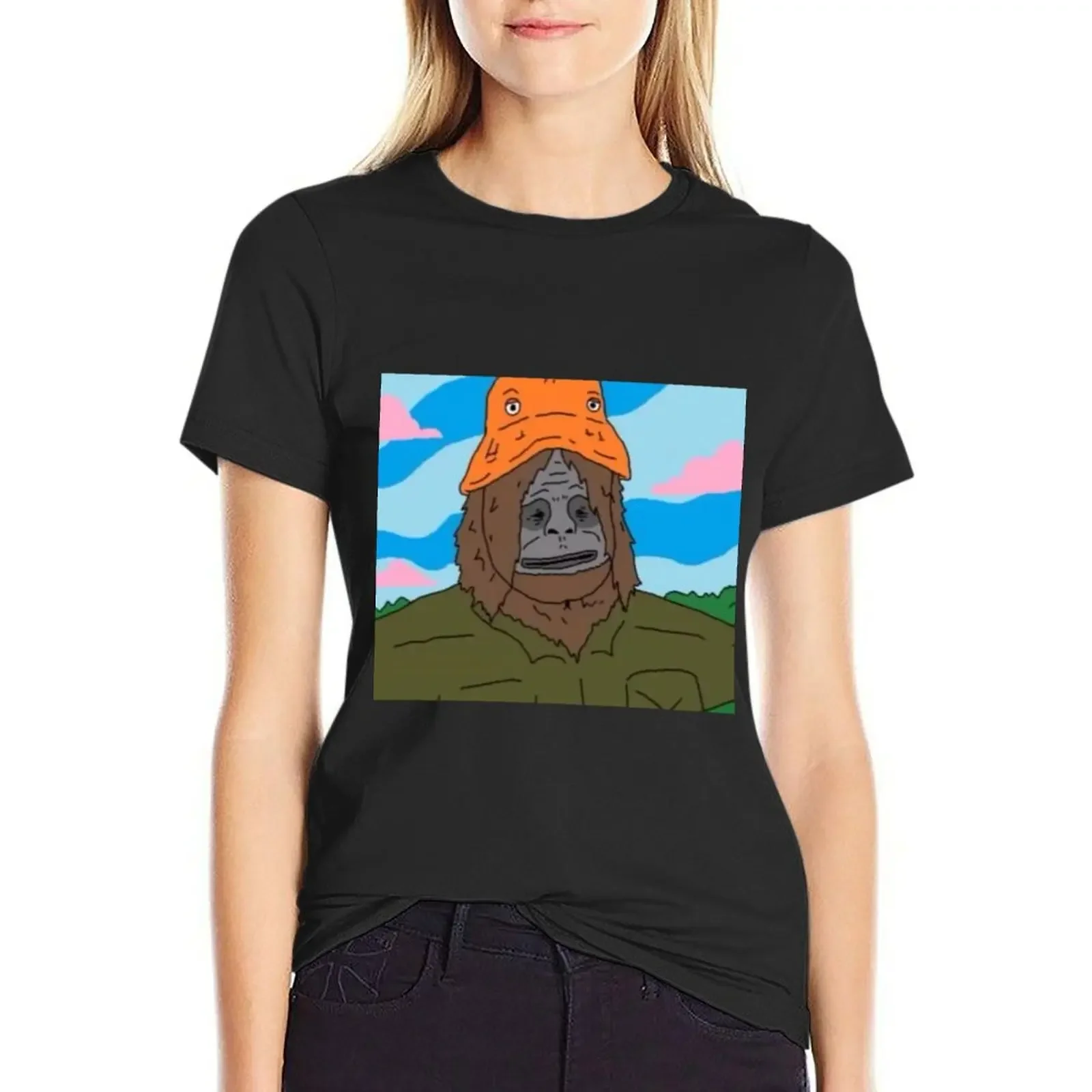 

Sassy The Sasquatch T-Shirt Short sleeve tee vintage tops funny t shirts for Women