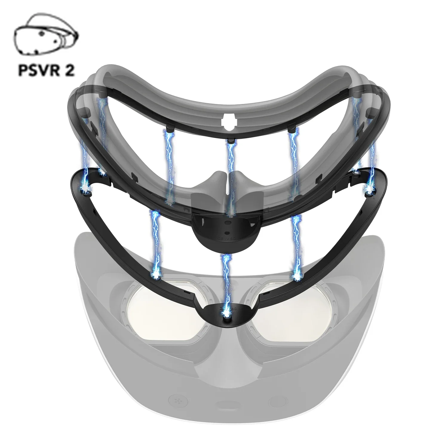 VR Facial Interface Bracket For PSVR2 Headset Face Cover Fixed Magnetic Quick Release Device For Sony PS VR2 Glasses Accessories