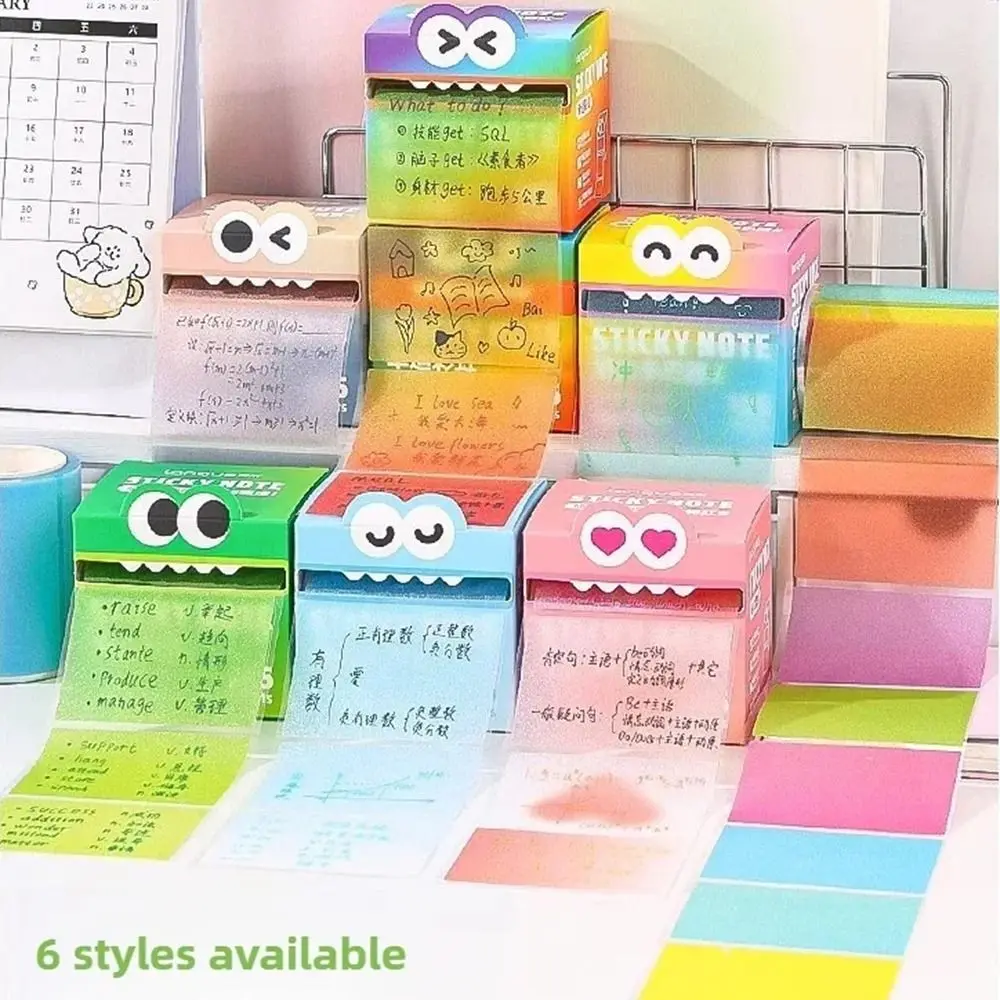 105 листов Kawaii выдвижные липкие заметки креативный перламутровый блокнот с героями мультфильмов выдвижной рулон бумаги тип квадратный блокнот для письма офис