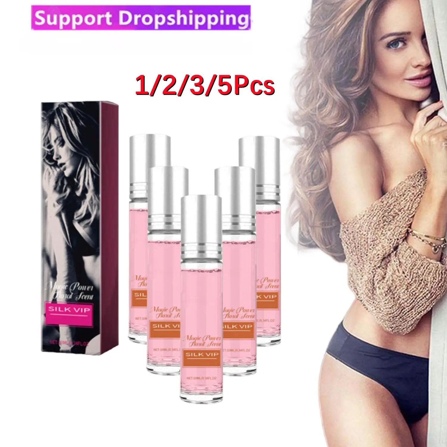 1/2/3/5Pcs Perfume Pheromone Charming Floral Perfume For Men And Women Long Acting Perfume Oil Body Essential Oil Perfume