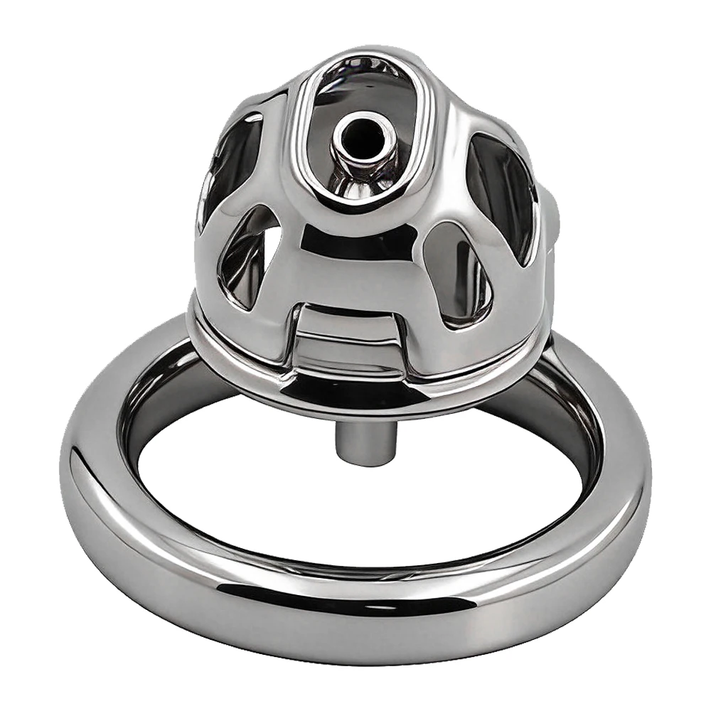 DS Custom Semi-Sealed Chastity Lock Metal PA Lock Chastity Belt CB Piercing Birdcage with Catheter