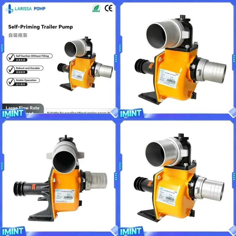 High Pressure Engine Agricultural Drag Pump Model 3611 by Larissa with Ductile Iron Impeller for Irrigation & Drainage