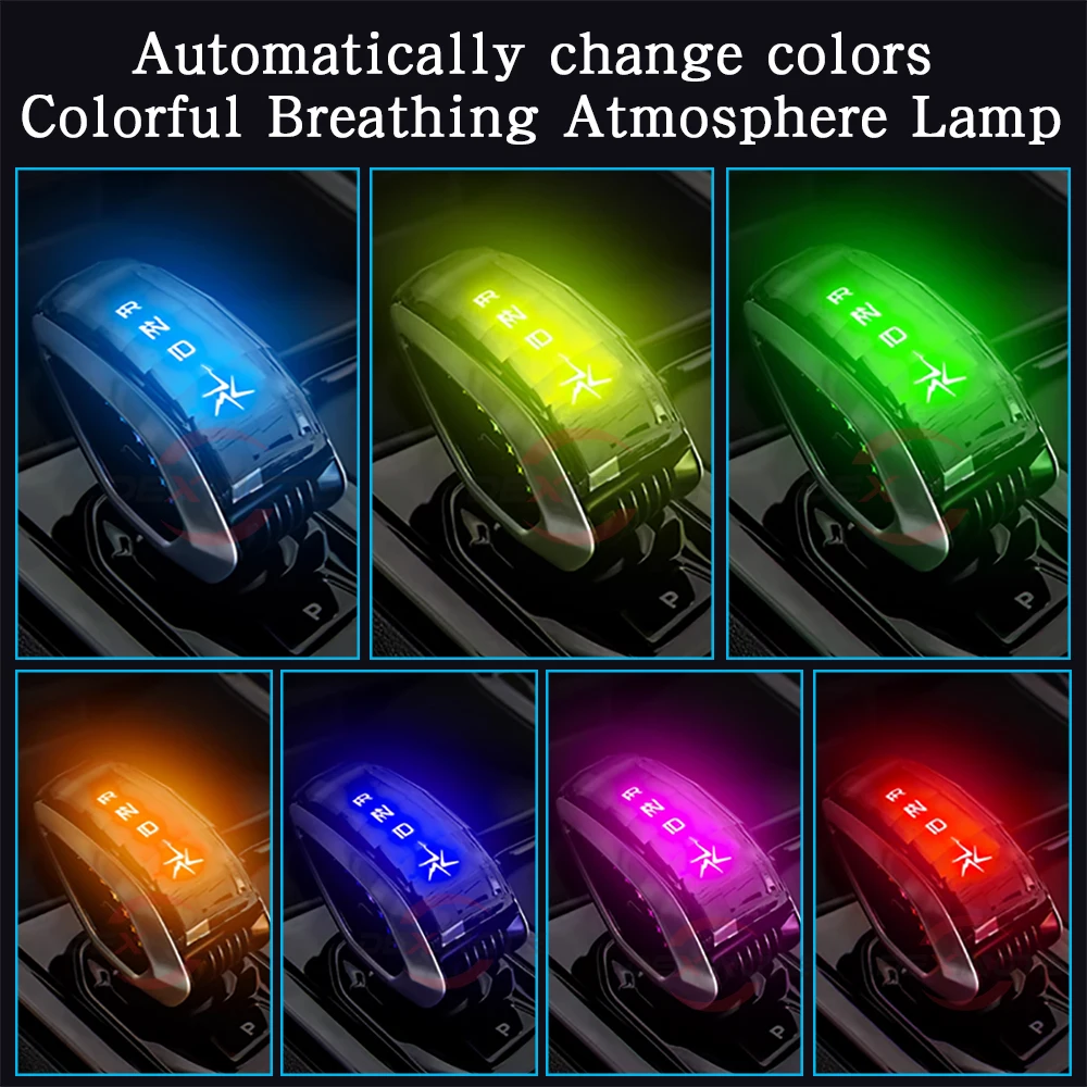 LED Crystal Gear Shift Knob Head For Geely Boyue 2023 COOL geecy L Haoyue 2023 LIVAN Shift Lever Knob Car Acccessories Gear Rod