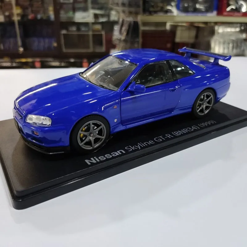 1/24 Scale Nissan GTR R34 Alloy Car Model Collection Ornaments