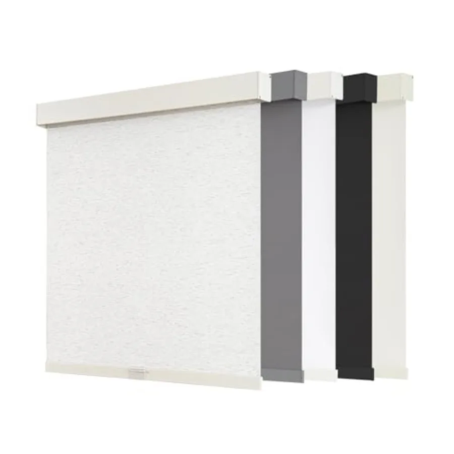 

out Roller Shades Cordless Blinds for Windows, Free-Stop Shades with Valance, Thermal Insulated Fabric, UV Protection, Blinds f