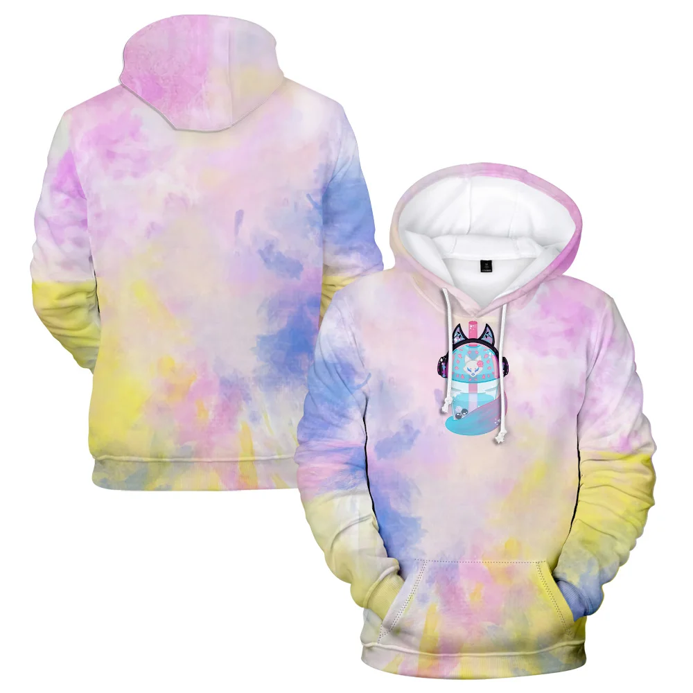 Silvervale-VTuber Hoodie Anime para homens e mulheres, moletom de manga comprida, streetwear Harajuku, roupas 3D, manga japonesa, novo