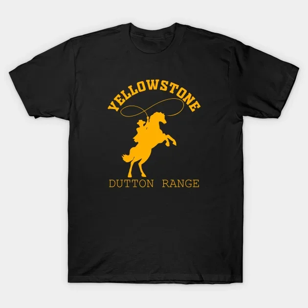 Yellowstone Dutton Ranch T Shirt TV Shows Tshirts Cool Western Cowboy Graphic Tshirt Men Oversized Ropa Hombre Camisetas