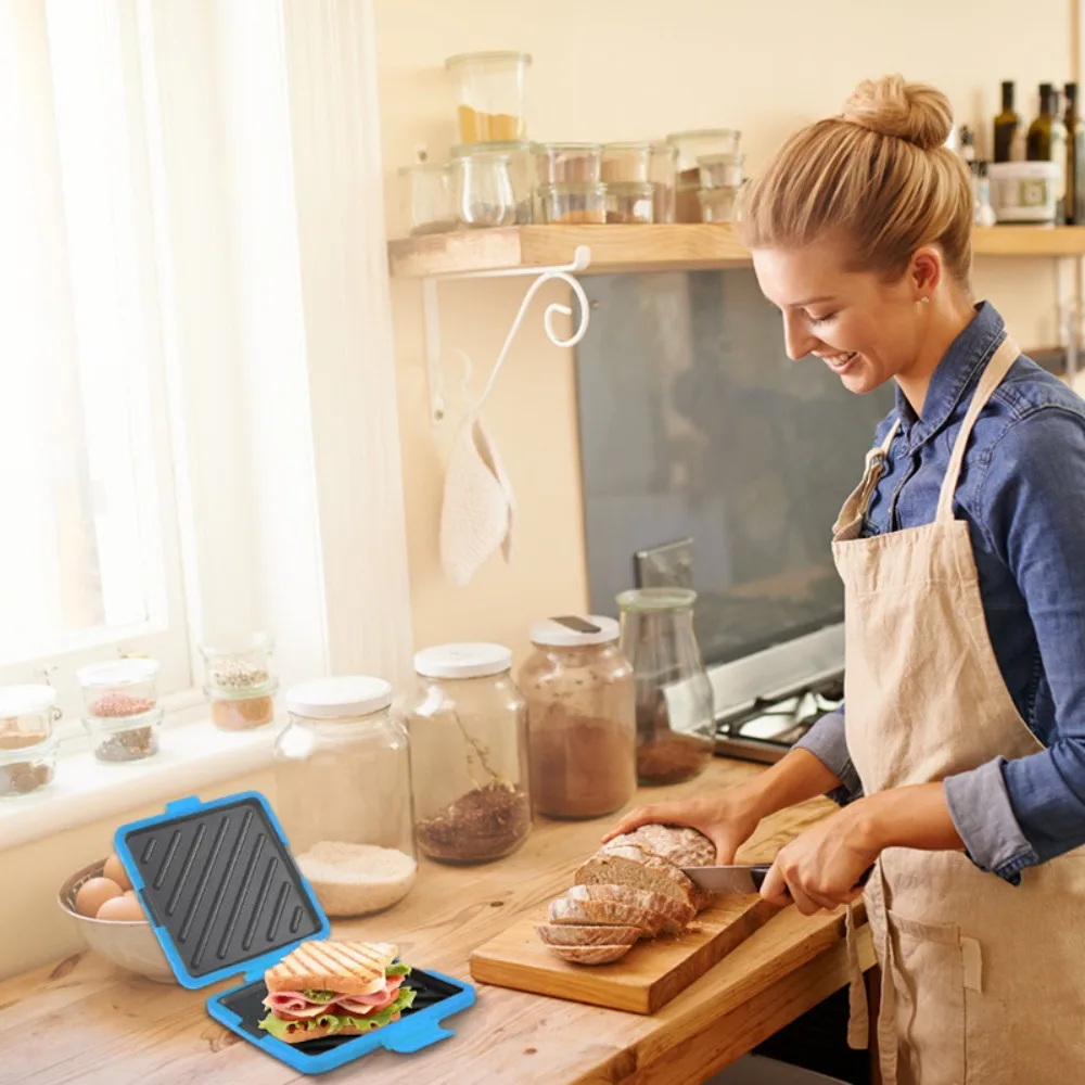 

Adjustable Silicone Microwave Sandwich Maker Detachable Heat-resistant Microwave Toaster Non-stick Toastie Office