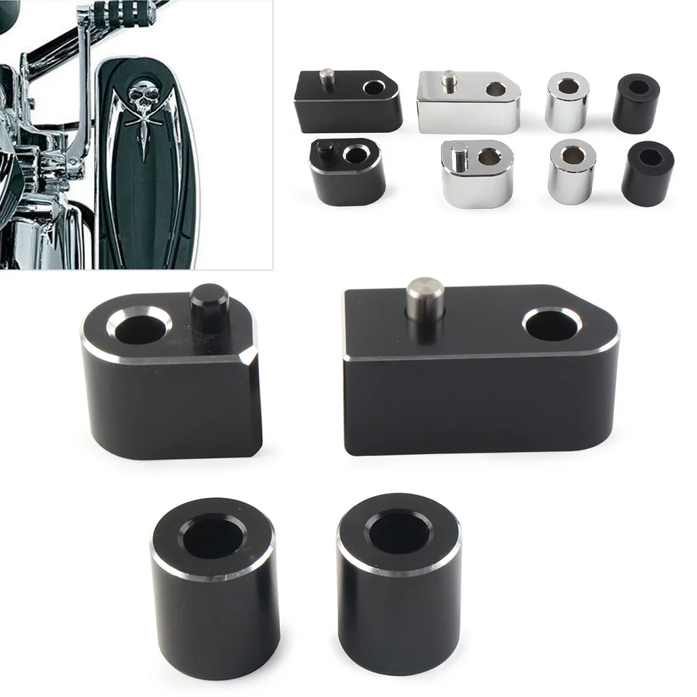 รถจักรยานยนต์ 1 "Driver Floorboard Spacer ชุดขยายสําหรับ Harley Davidson Touring Road King Glide FLHT FLHR FLTR FLHX