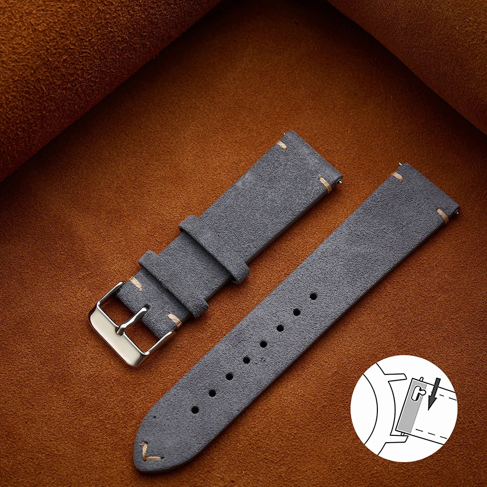 Soft Suede Strap Wristband Watch Bands