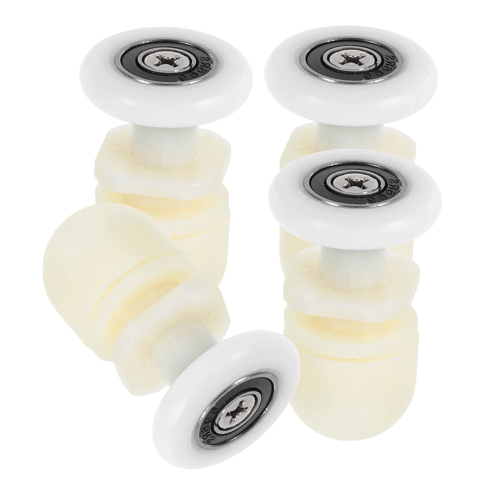 

4pcs Glass Sliding Door Pulleys Bathroom Shower Room Wheels Ultra-Quiet Load-Bearing Replacement Runners Rollers For Bathtub