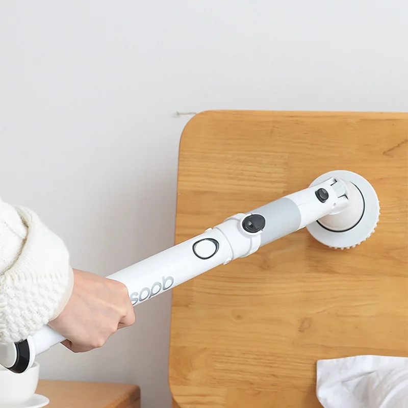 Rechargeable Wireless Electric Cleaning Brush Long Handle Brush Household Kitchen Bathroom Toilet Brush Cleaning Artifact