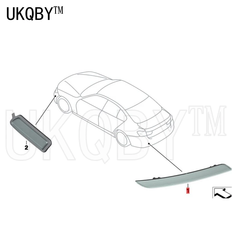 Rear left side of reflector 3system F35 F30 F31 320 328i 63147847165 63147847166 63147400208 63147400207