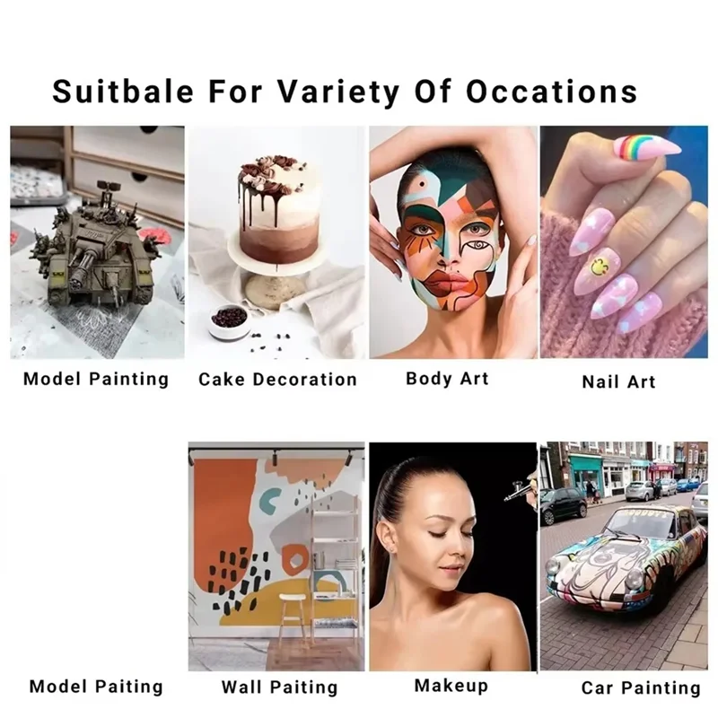75STO-New Airbrush KIT Cordless Rechargeable Compressor Airbrush Set, Automatically Handles Model Painting, Nails, Makeup