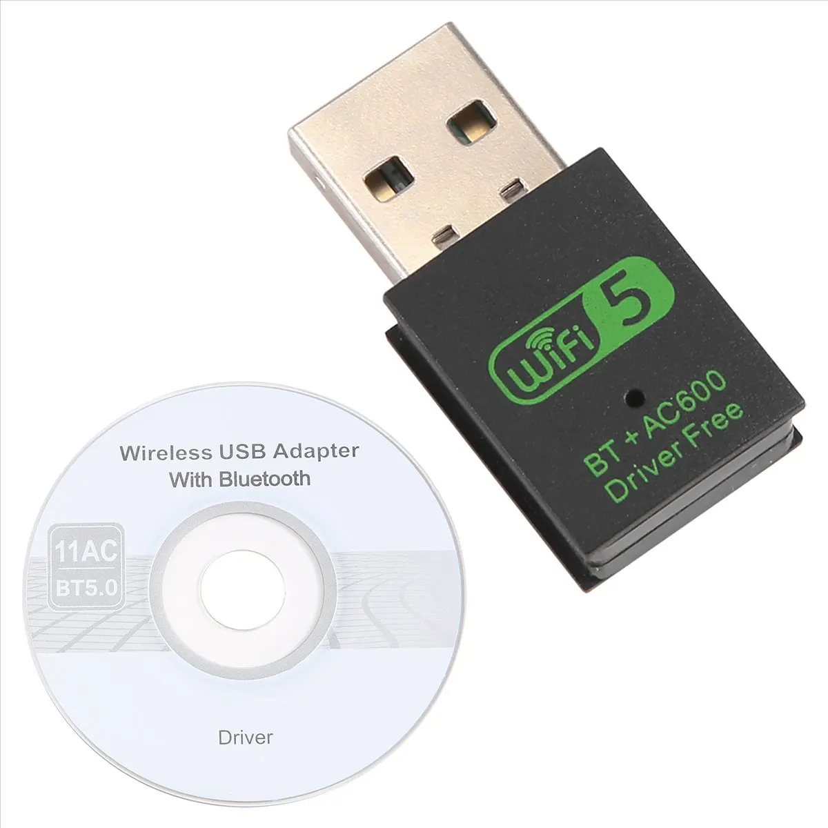 A99X USB WiFi Bluetooth Adapter, 600Mbps Dual Band Wireless Network External Receiver,WiFi Dongle for PC/Laptop/Desktop