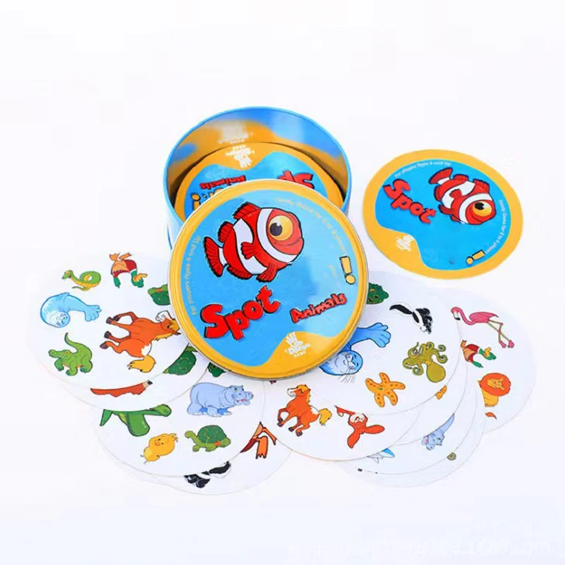 Game Card Toy Series Marine Animal Metal Box Animal Festival Camping Children Halloween Christmas Party Children's Gifts