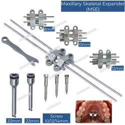 1Kit Dental MSE Palatal Expander Orthopaedic Mid Facial Parallel Expansion Screw Tool 8mm/10mm/12mm 3Sizes