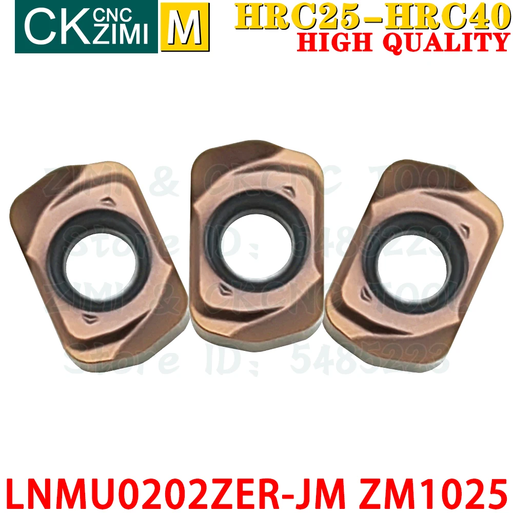 LNMU0202ZER-JM ZM1025 LNMU 0202ZER JM Carbide Insert Fast Feed Milling Insert Tool EXN02R CNC Metal Lathe Indexable Milling Tool