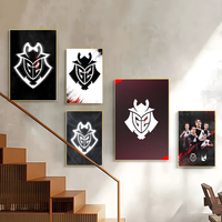 1pc G2 ESPORTS Flag Poster Corridor Wall Art Printing Waterproof Home Living Bed Room Decor