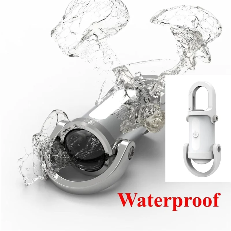 Mini linterna A98E-2X, llavero con luz versión mejorada 2025, linterna 3 en 1, banco de energía y llavero