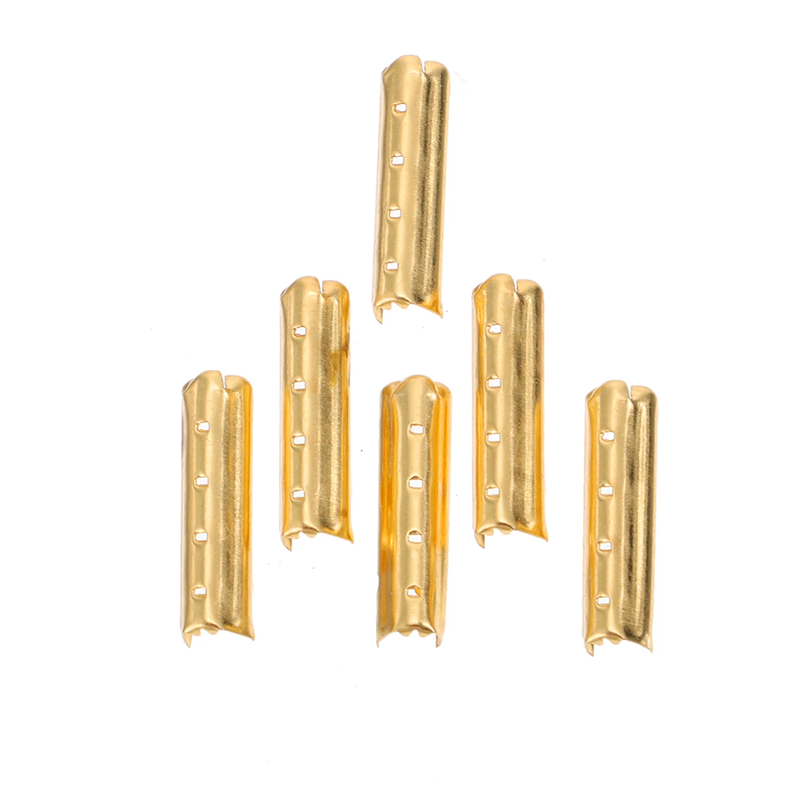 

100 Pcs Shoelace Metal Tips for Repair Frayed Ends Smooth Copper Shoelaces Tips Head Caps Copper Material DIY Shoe Accessories