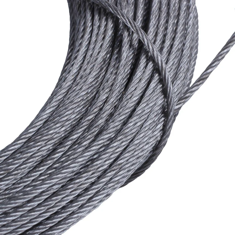 2X STAINLESS Steel Wire Rope Cable Rigging Extra, Length:15M Diameter:1.0Mm