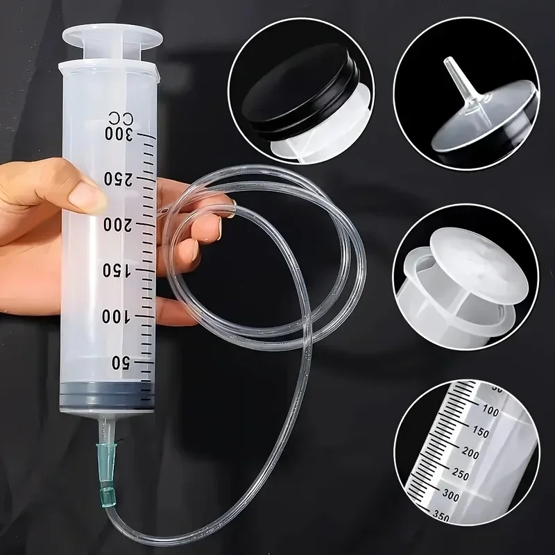 1Set Car Oil Pump Large Capacity Extractor Syringe with Scale for Automobile Truck Oil Exchange Cars Tools Mechanical Workshop