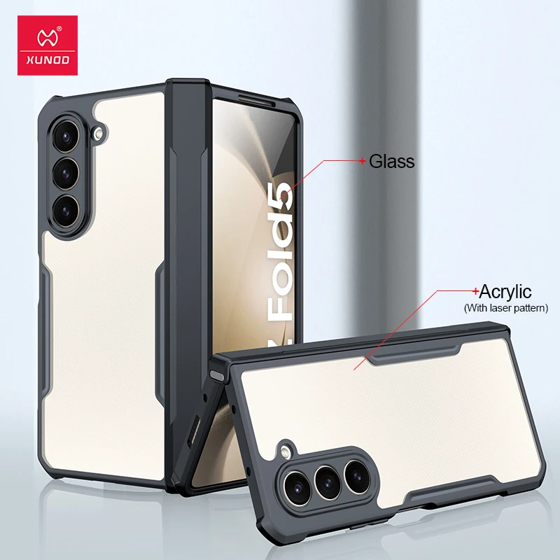 Xundd für Samsung Galaxy Z Fold 3, 4, 5, 6-fach, 7, faltbare Hülle, Airbag, Anti-Drop-Kamera, schützt Acryl- und TPU-Abdeckung – Detail 11