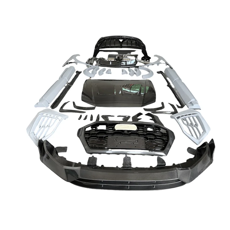 Kit de Carrocería Aerodinámico de Fibra de Carbono para Audi Q8, Kit de Tuning Ancho de Fibra de Carbono para Q8 2019+, Kit de Alerón Trasero, Piezas de Automóvil