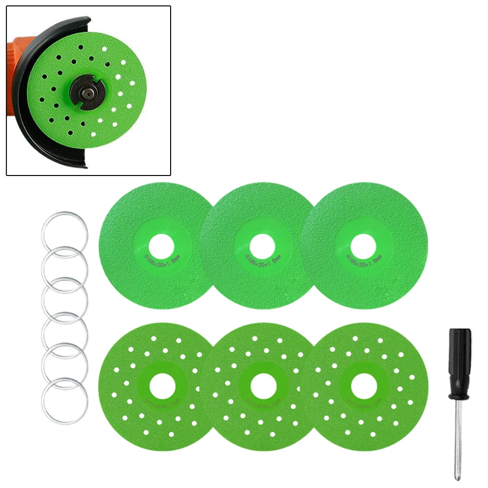 6 * Disco da taglio per vetro Diamante Marmo Piastrelle in ceramica Lama per molatura in giada Utensile elettrico per mola da taglio
