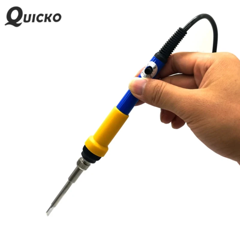 

Portable QUICKO T12 Soldering Iron Kit 24V DC, 72W High Power for Phone Repair OLED Digital Station with Fast Heat-up