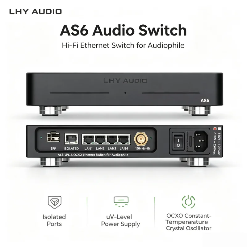LHY AS6 Audio HIFI Fanatic Switch Upgraded with Full-Linearity DC