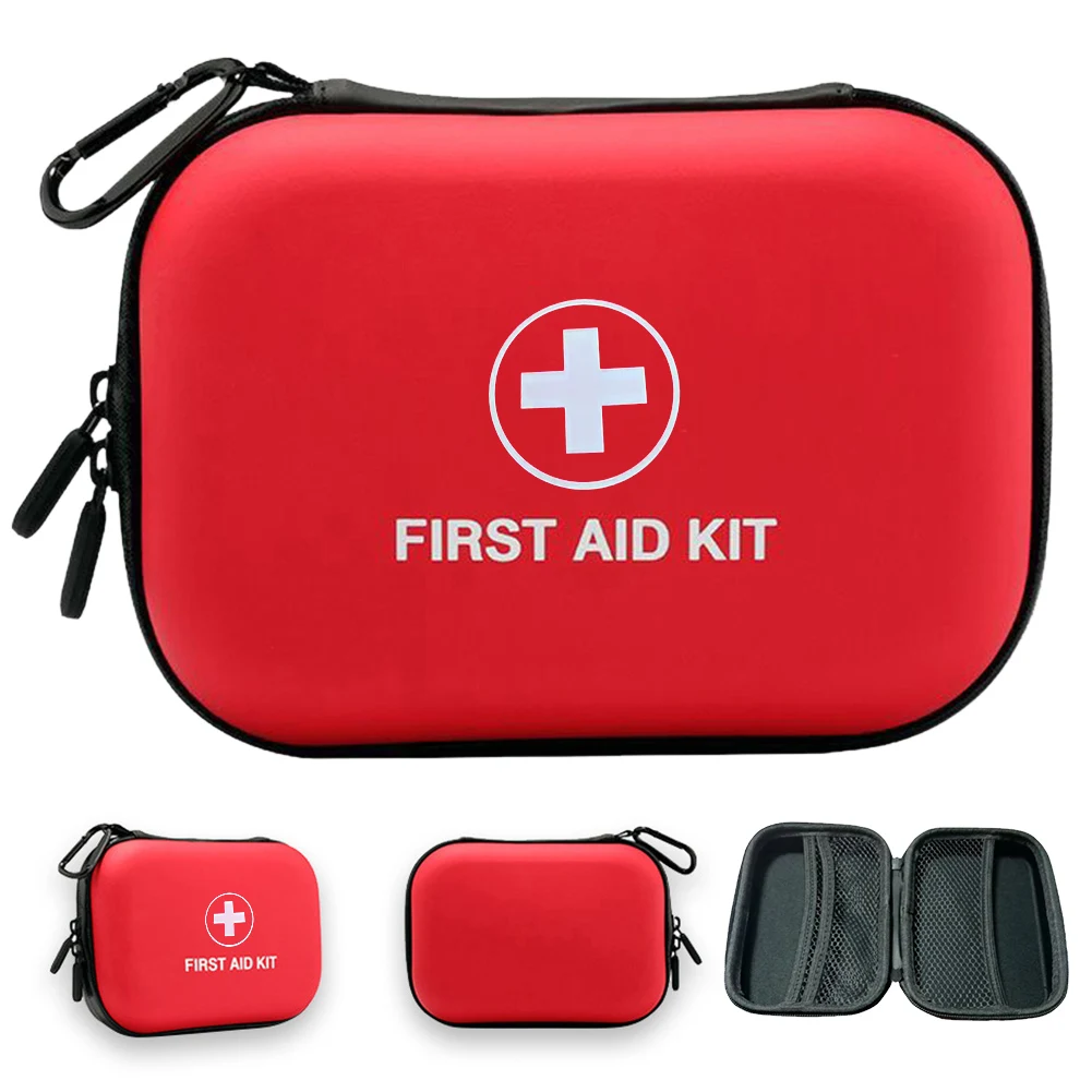 

First Aid Storage Box First Aid Kit Bag Empty First Aid Hard Shell Case Small First Aid Bag for Household Outdoor Travel Camping