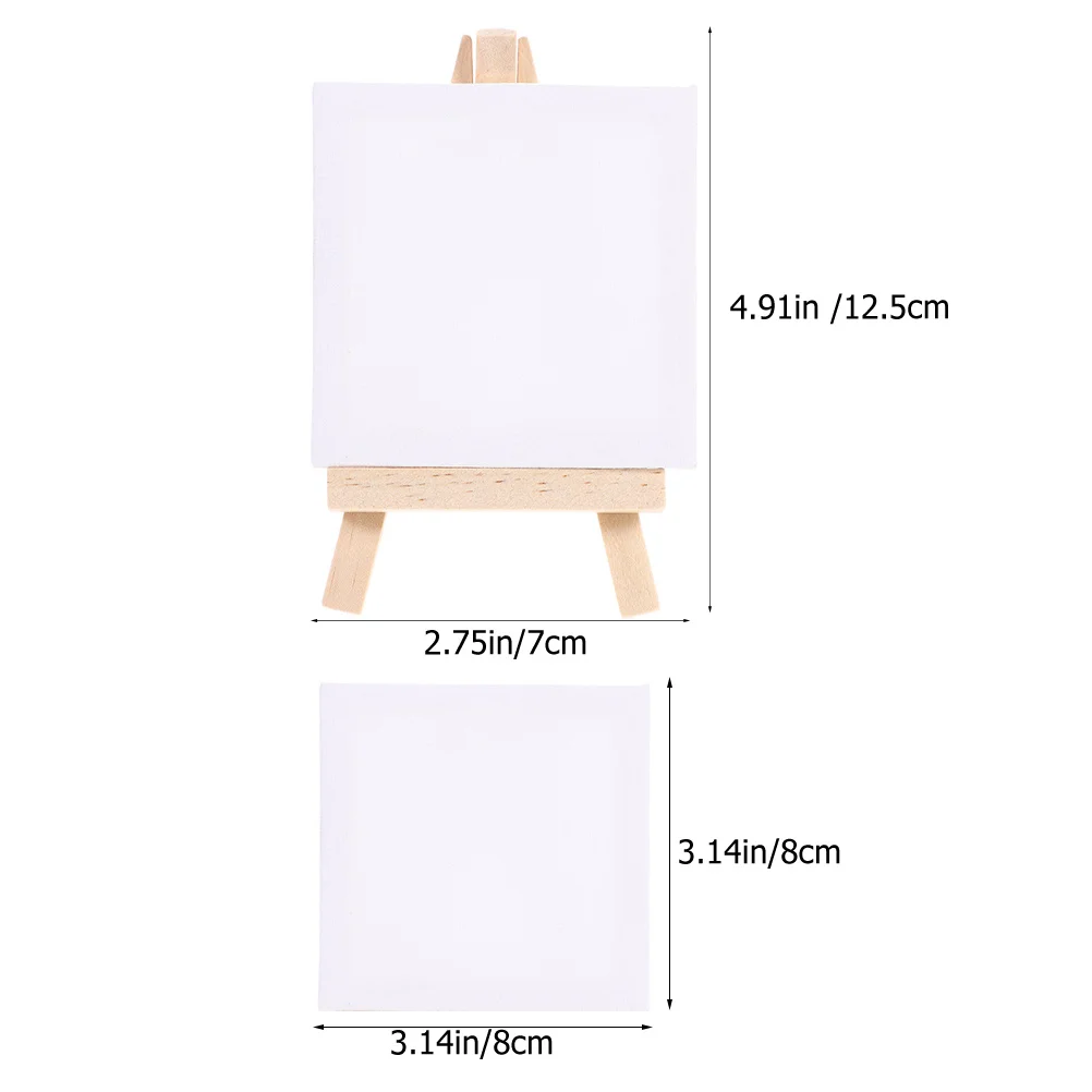 6 مجموعات من حامل الحامل القماشي للرسم، لوح قماش ممتد، حامل صغير، لوازم فنية ذاتية الصنع، أداة رسم زيتي للفنانين #6