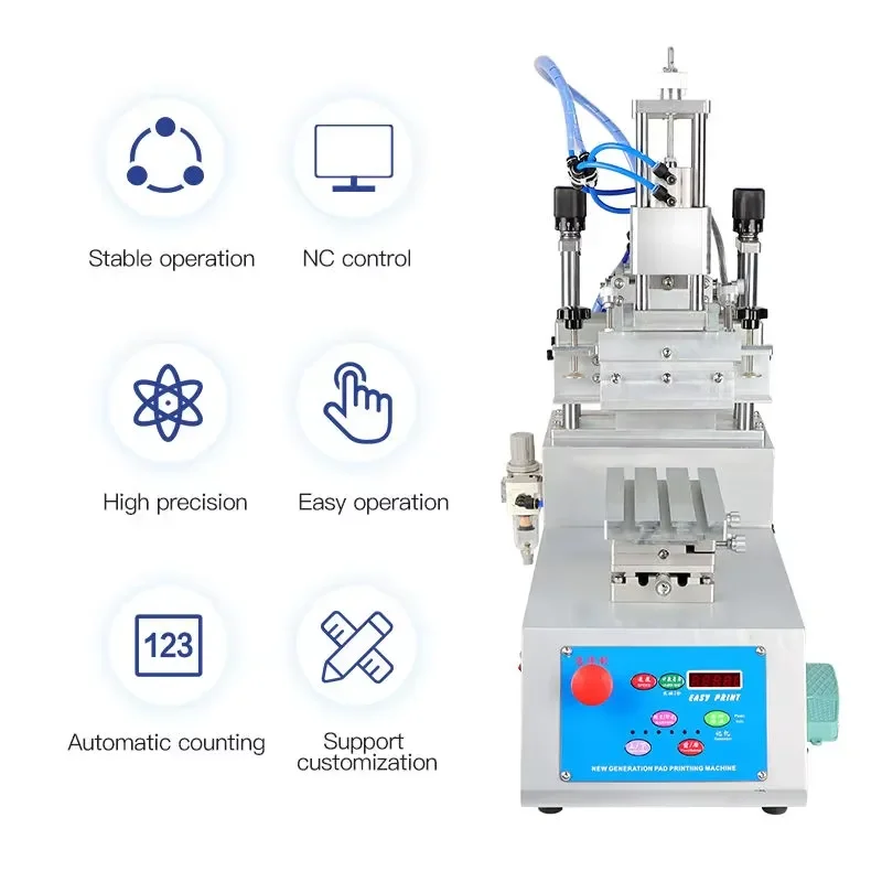 for D710 Small Semi Automatic Swing Arm Screen Printing Machine Pneumatic Drive Rocker Arm Structure for Printing Electronic