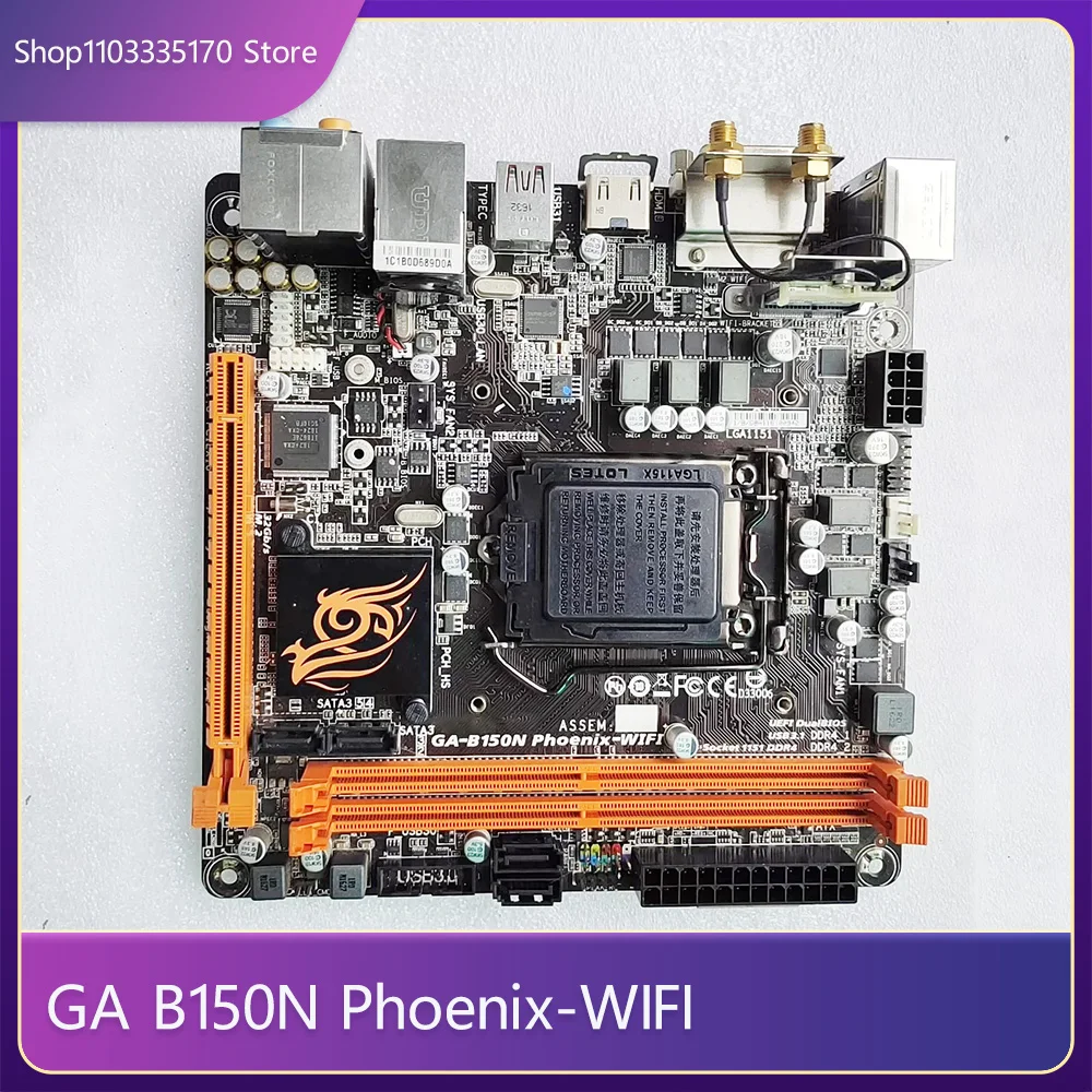 For Gigabyte GA B150N Phoenix-WIFI B150 Mini Motherboard 1151 Pin DDR4 Supports 67th Generation CPU