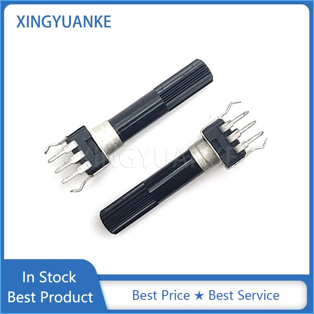 3PCS RV09 Type Vertical Single Potentiometer B10K B20K B50K B100K R0902N 0932 3Pins B103 B203 B503 B104 Flower Shaft Length 28MM