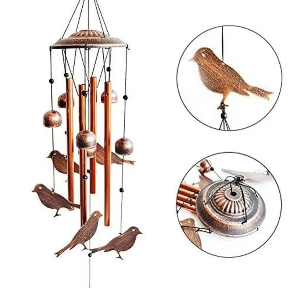 1PC Large Wind Chime Bells Outdoor Garden Hanging Decor Chapel Style Metal Wind Chimes Home Yard Patio Decoration Gift