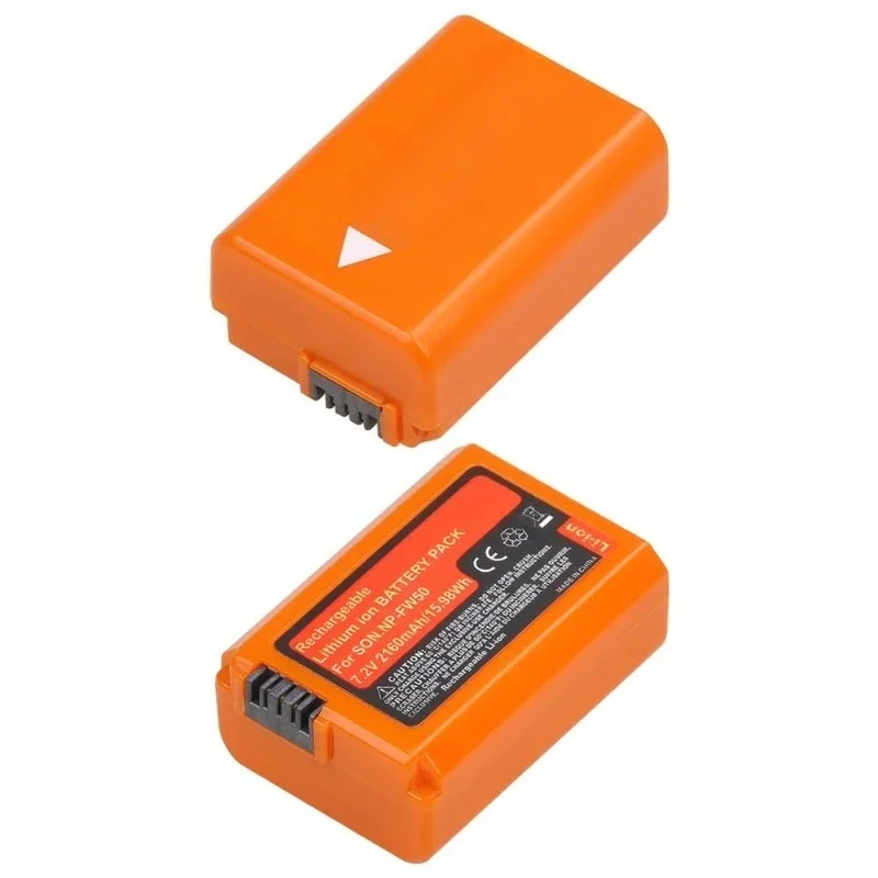For Sony ZV-E10 A7 A7R A7RII A7II A7SII A7S A6300 A6400 A6500 RX10 Series&LED Dual Charger 2160mAh NP-FW50 NPFW50 Li-ion Battery