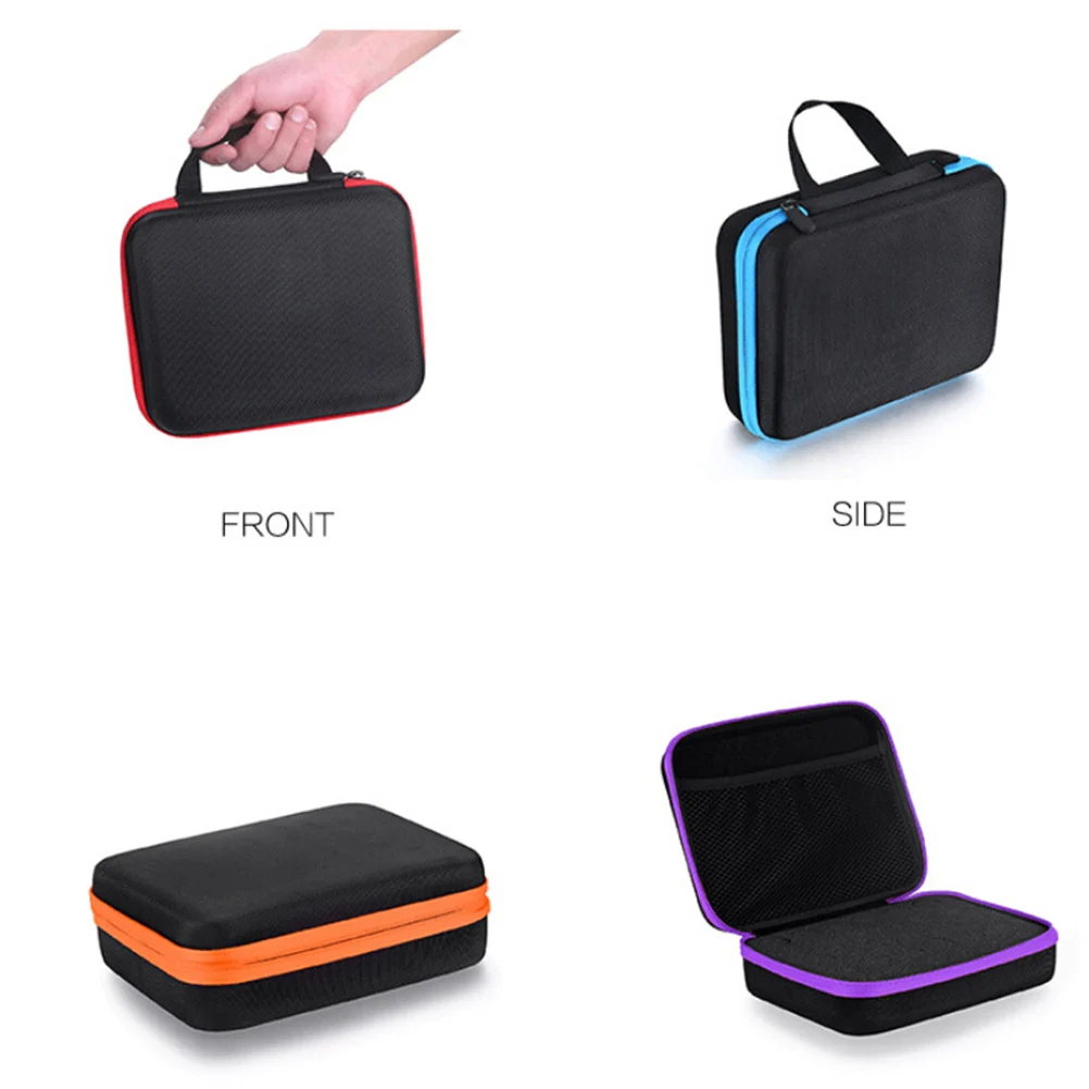 

30pcs Essential Oil Storage Box Zipper Design Shockproof Drop proof 5ml 10ml 15ml Capacity Travel Makeup Solid Case for