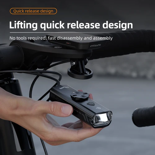 Imagen 2 del producto Faro CYCLAMI 1000LM luz de bicicleta lámpara frontal recargable impermeable luz de bicicleta linterna ultraligera de aluminio