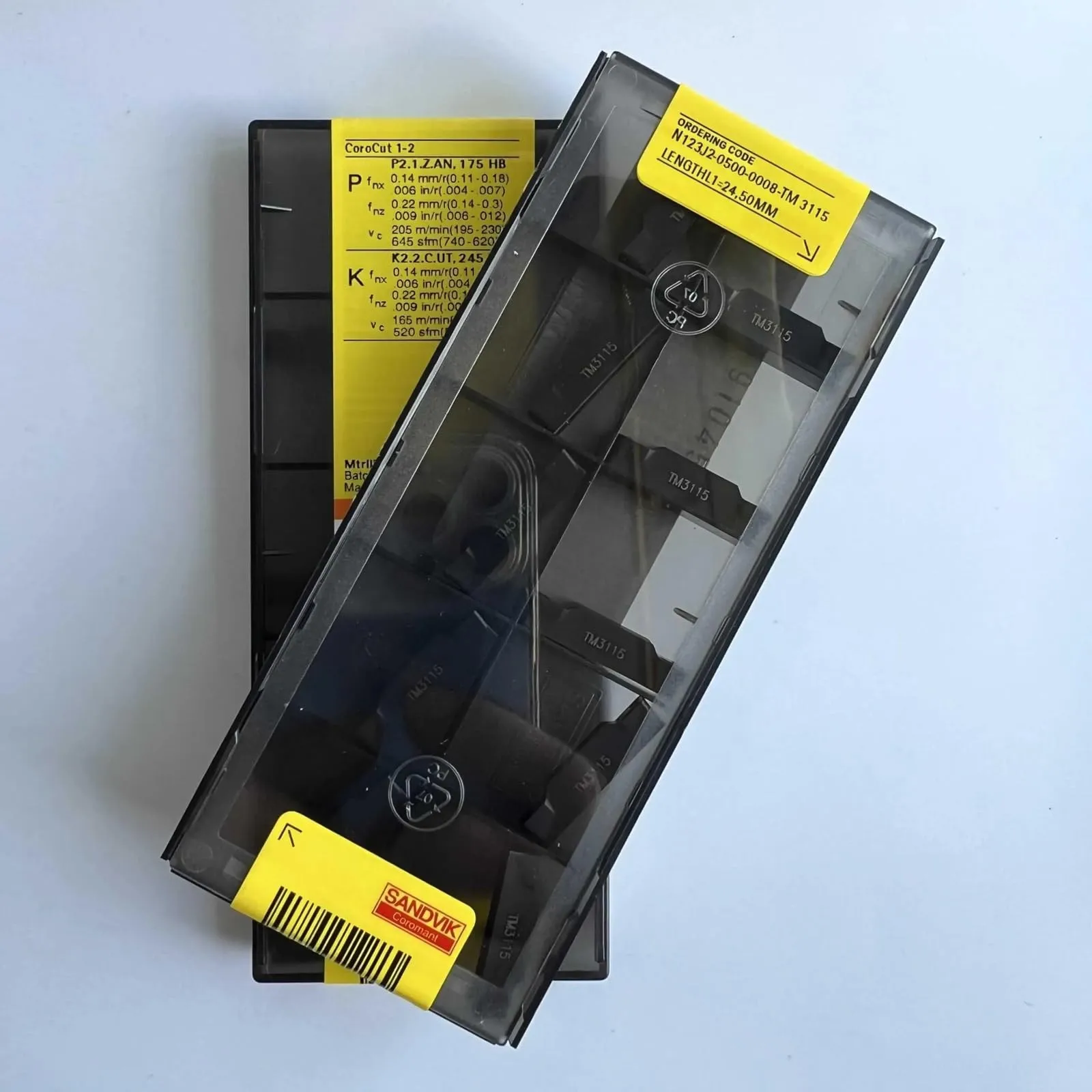 

Original SANDVIK / N123J2-0500-0008-TM 3115 Hard alloy CNC Blade tool 10 Pcs