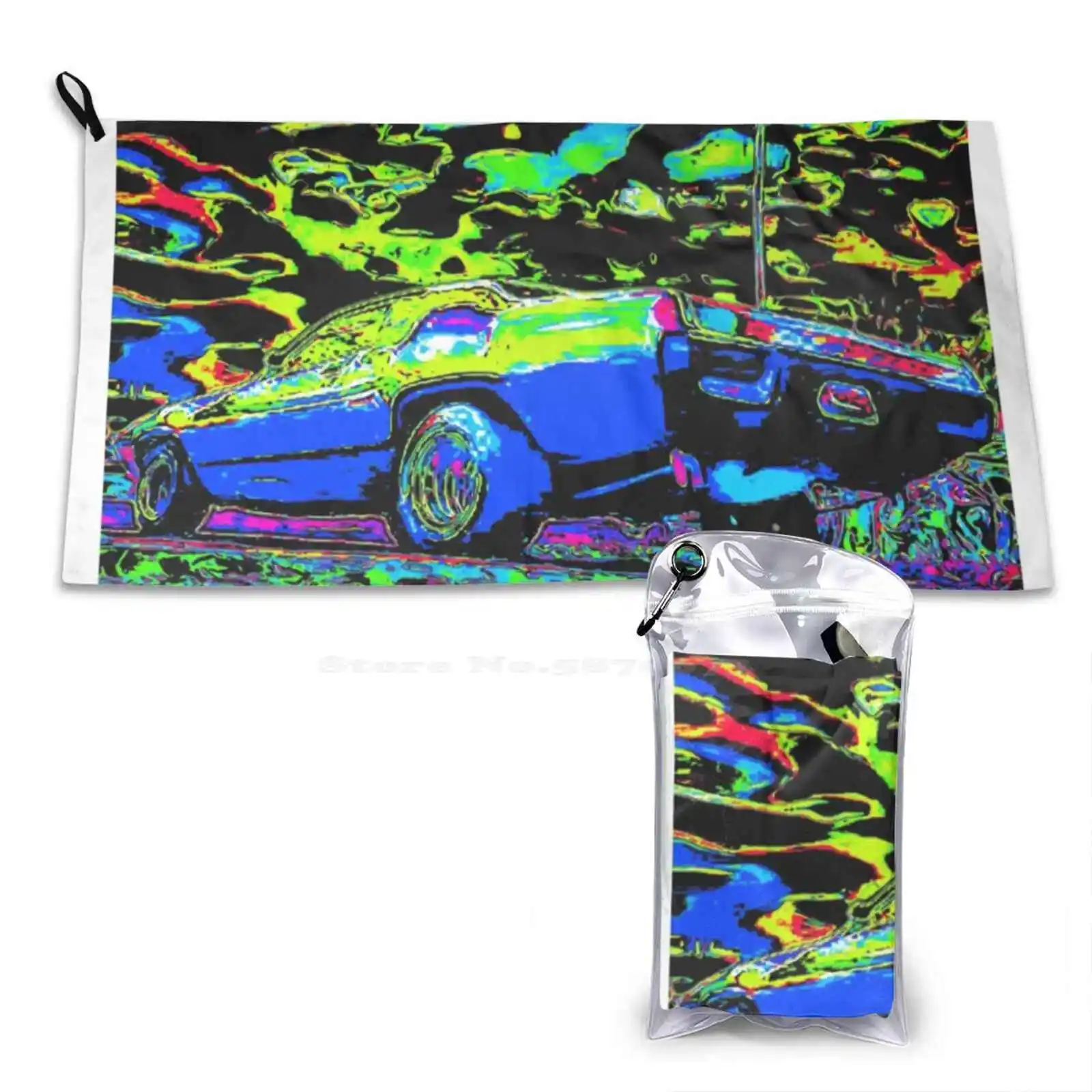 Muscle Car 8 3D Print Pattern Soft Towel Mopar Plymouth Satellite American Usa Musclecar Classic Chrysler Gtx Retro Vintage 318