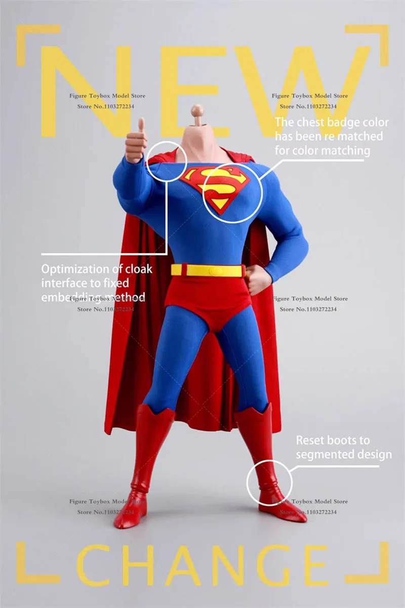 Herói brinquedos estoque limitado p02 1/6 voando super herói anime filho de krypton design de corpo móvel 12 "conjunto completo homem figura de ação