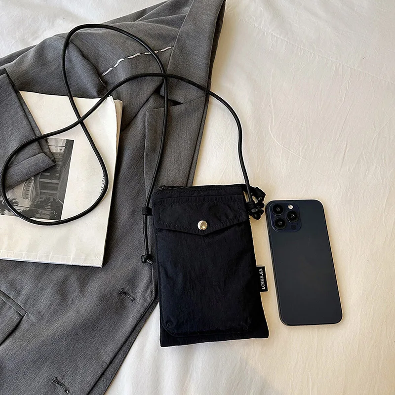Straße gewaschen Nylon Umhängetasche für Frauen Mode Telefon Messenger Bag weibliche Geldbörsen Designer Schultertaschen – Detail 13