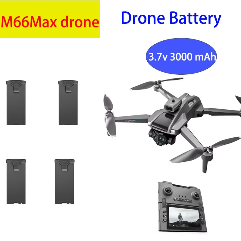M66max Drone Battery Original Battery 3.7v 3000mAh Battery For M66 Rc Drone  Accessories Parts