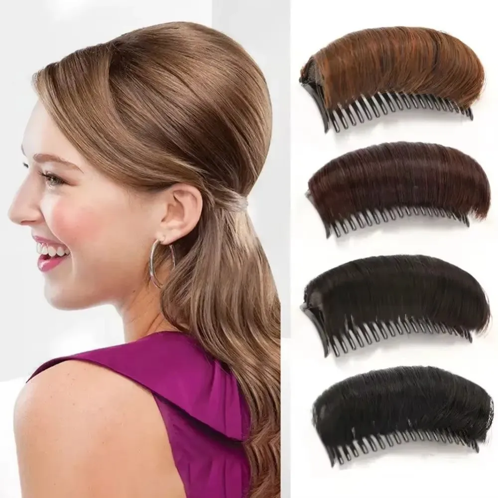 Comfortable Invisible Fluffy Hair Pad High Temperature Fiber Insert Comb Wig Cushion Hair Accessory Women's Styling