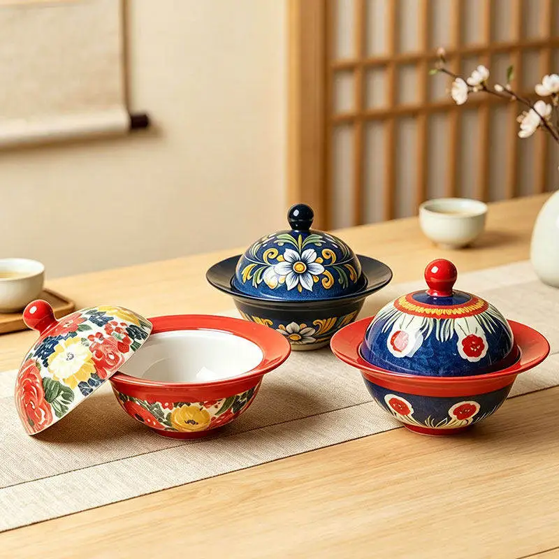 Nordic Ins Ceramic Snack Fruit Yogurt Bowl Living Room Dining Table Bedroom Dessert Stew Bowl Crafts Home Decoration Accessories