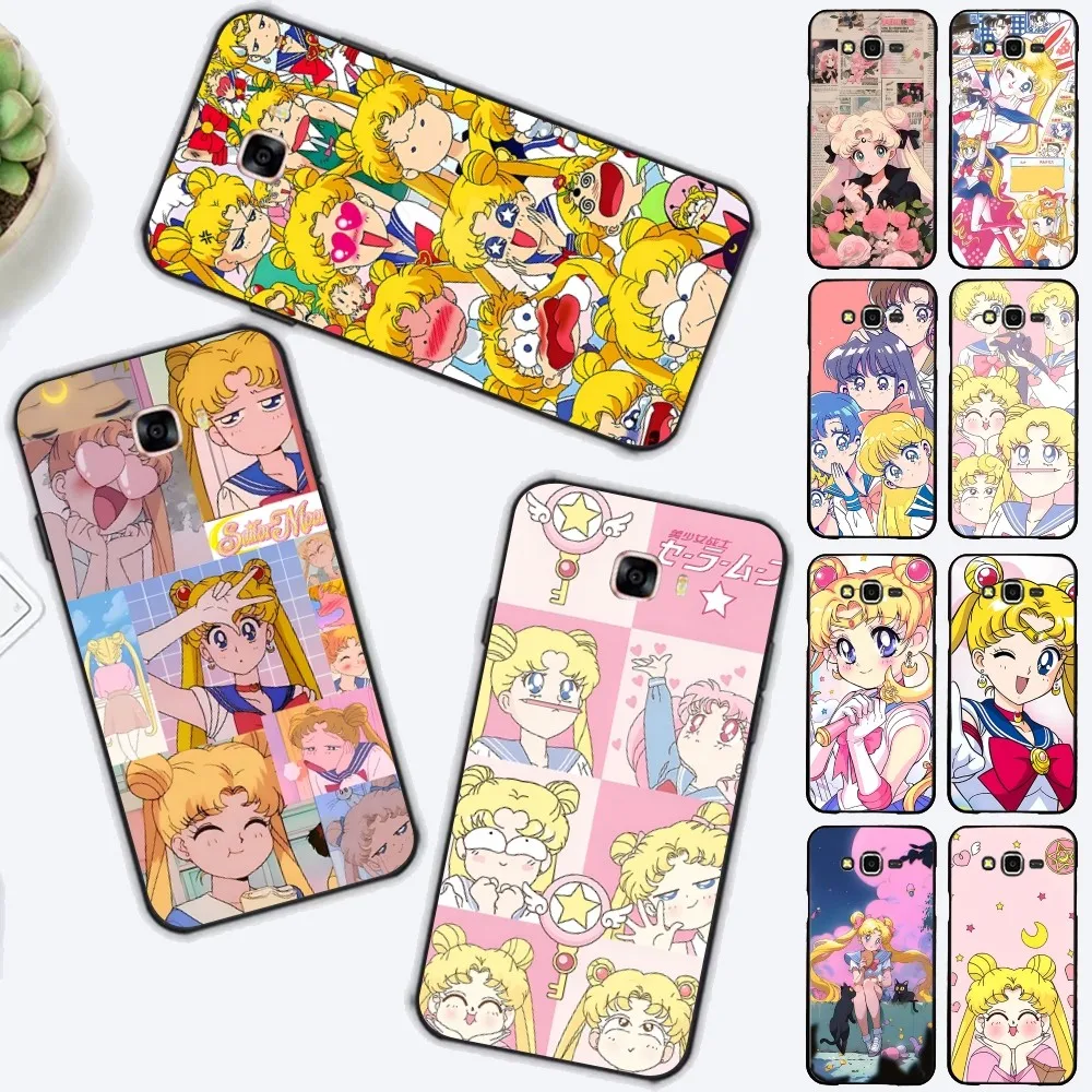 

Anime S-Sailors Moons Cute Phone Case For Samsung J 7 plus 7core J7 neo J6 plus prime J6 J4 J5 Mobile Cover