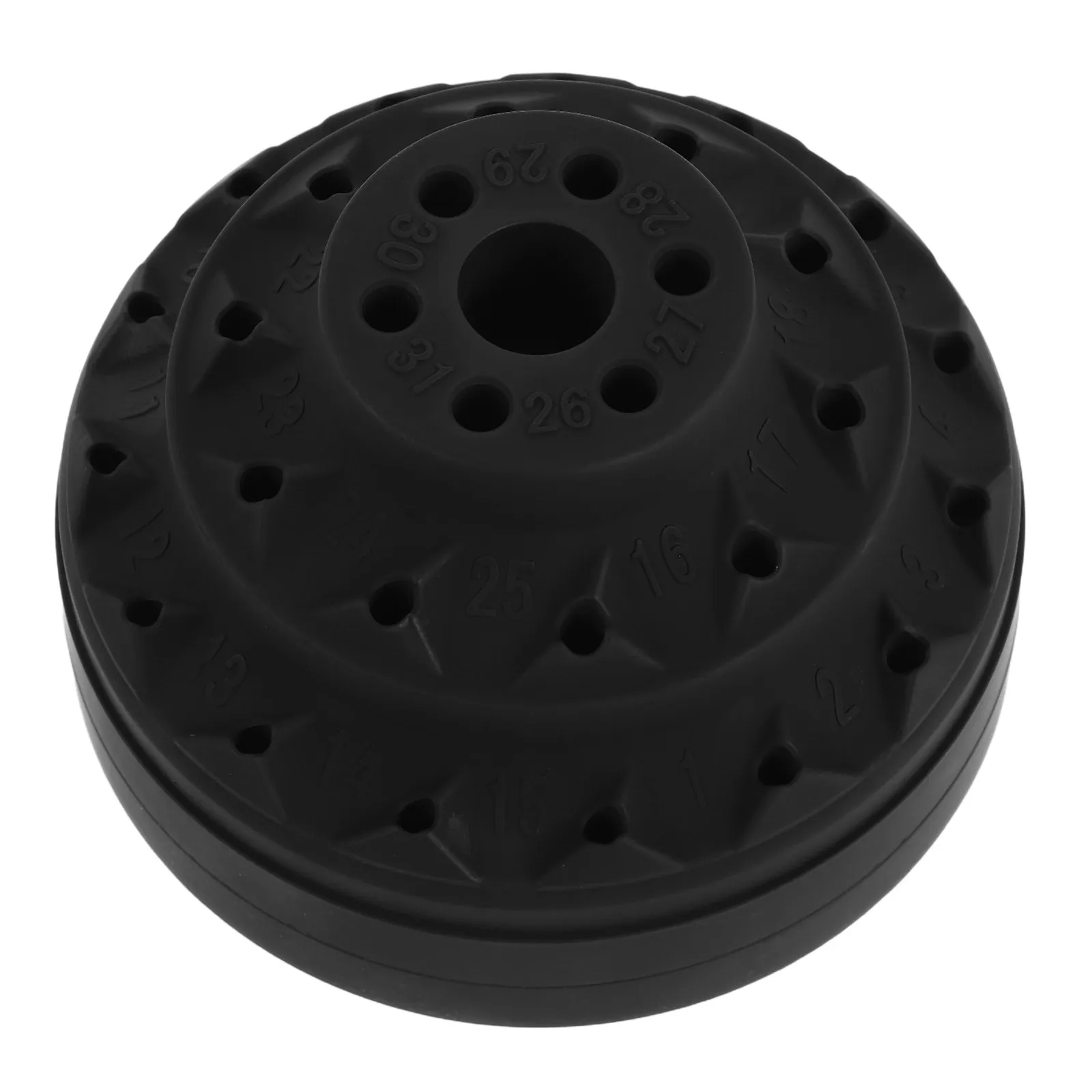 

Nail Drill Bit Storage Case Rotatable Compact Organizer 4 Storage for Home Improvement Black Rotary Tool Organizer